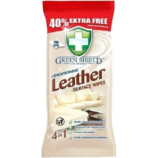 Серветки для шкіряних поверхонь Green Shield Conditioning Leather Surface Wipes, 70 шт