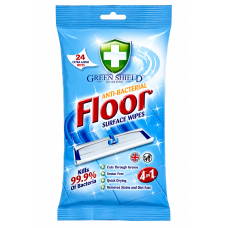 Серветки для підлоги антибактеріальні Green Shield Floor Surface Wipes, 24 шт