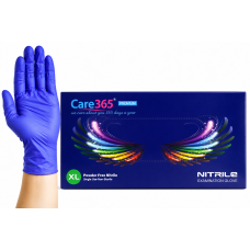Рукавички нітрилові Care365 Premium Powder Free Nitrile Gloves сині, XL, 100 шт