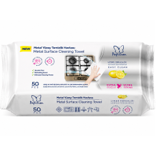 Серветки для металевих поверхонь Papilion Metal Surface Cleaning Towel Лимон, 50 шт