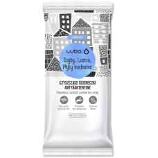 Серветки антибактеріальні для скла, дзеркал та кухонних поверхонь Luba Comfort Fresh Lemon, 32 шт