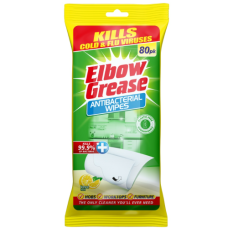 Серветки антибактеріальні Elbow Grease Lemon, 80 шт