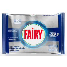 Серветки антибактеріальні для прибирання Fairy, 10 шт
