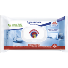 Серветки дезінфікуючі та знежирюючі Chanteclair Sgrassatore Universale Disinfettante, 40 шт