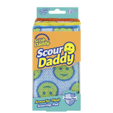 Скрабери для прибирання Scrub Daddy Scour Daddy ArmorTec Mesh Scouring Pad, 3 шт