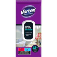 Серветки для ванної кімнати Vortex Bathroom Cleaning Wet Wipes, 48 шт