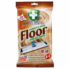 Серветки для підлоги з ламінату та дерева Green Shield Laminate & Wood Floor, 24 шт