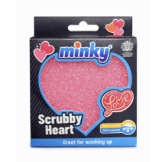 Губка для миття посуду Minky Scrubby Heart, 1 шт